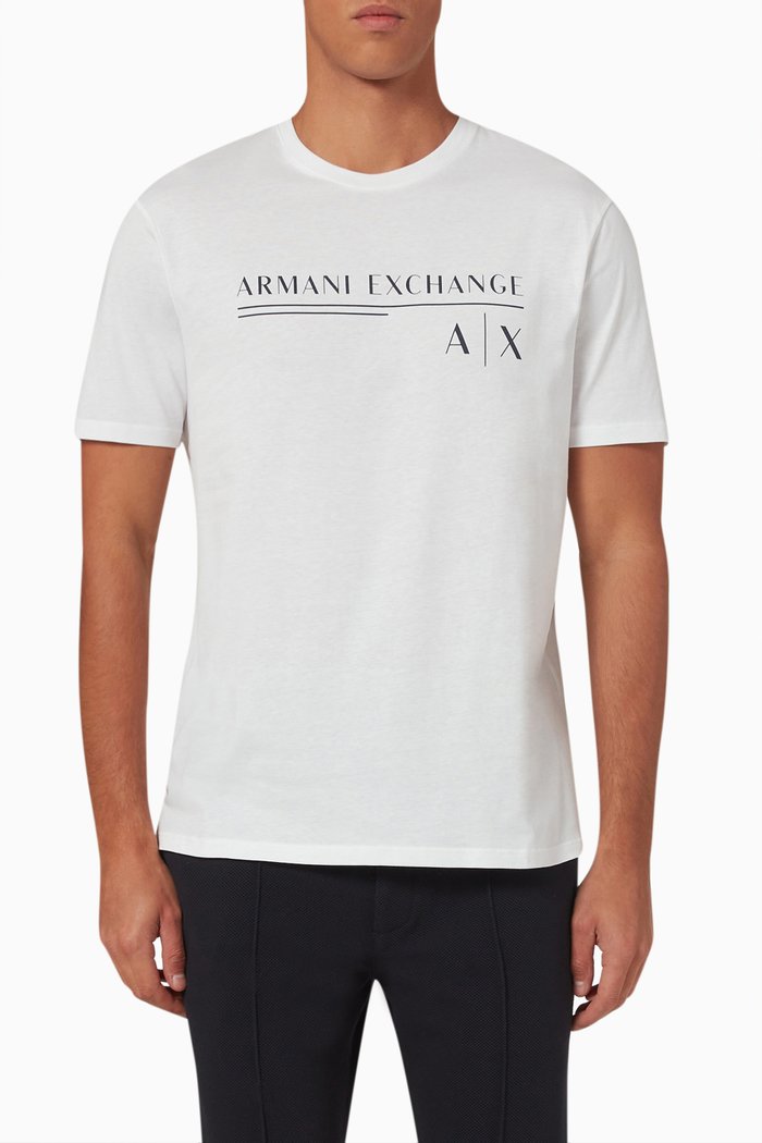 

Logo Print T-shirt in Cotton, White