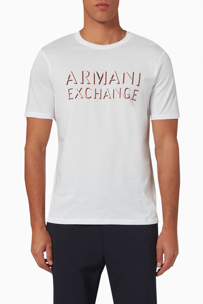 

Logo Print T-shirt in Cotton, White