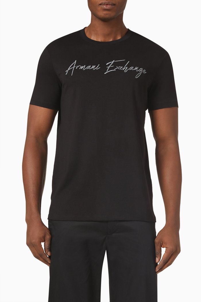 

Logo Short Sleeve T-shirt in Cotton, Black