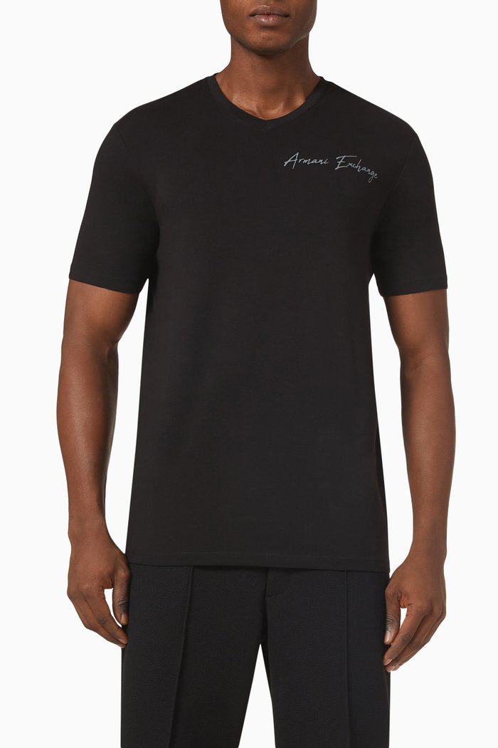 

Logo-print T-shirt in Cotton-jersey, Black