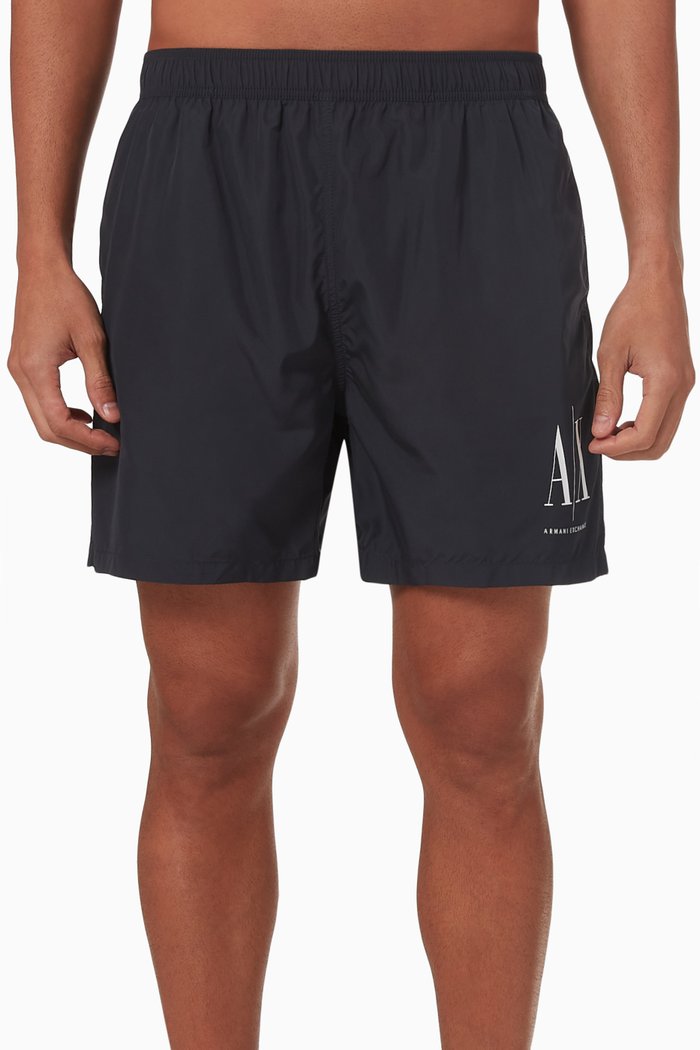 Icon AX Logo Swim Shorts, Blue