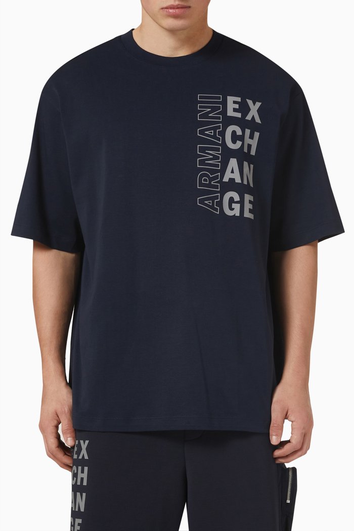 

Logo T-shirt in Jersey, Blue