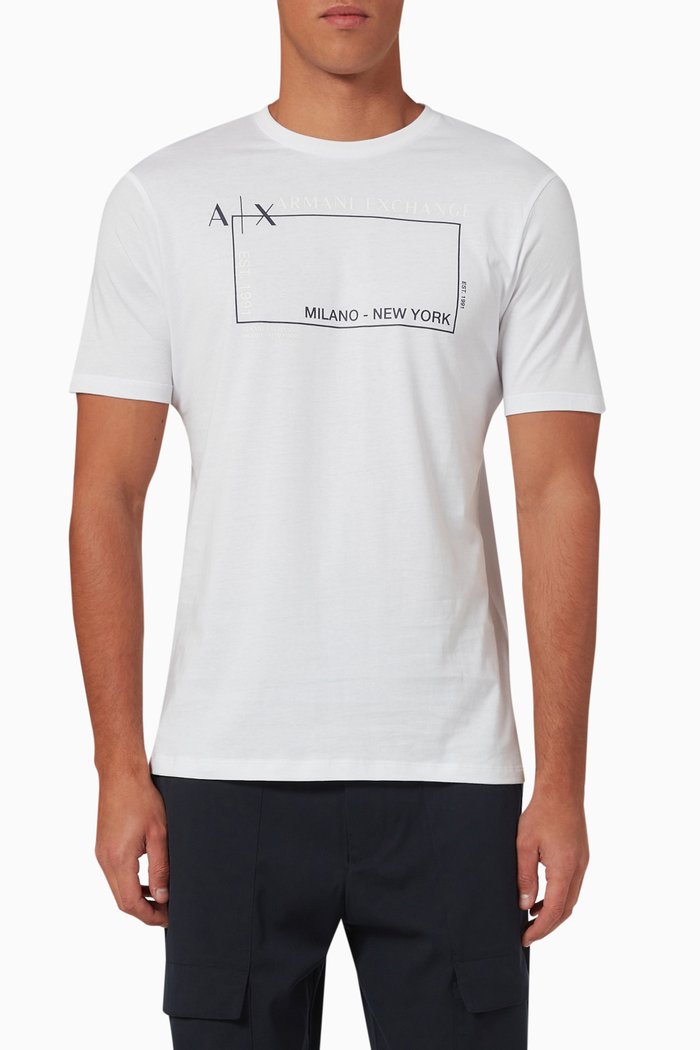 

Logo Printed T-shirt in Cotton, White