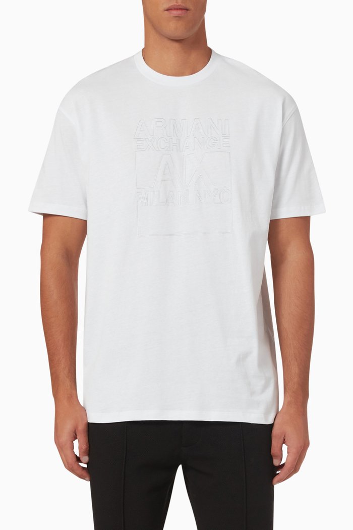 

Logo Printed T-shirt in Cotton, White