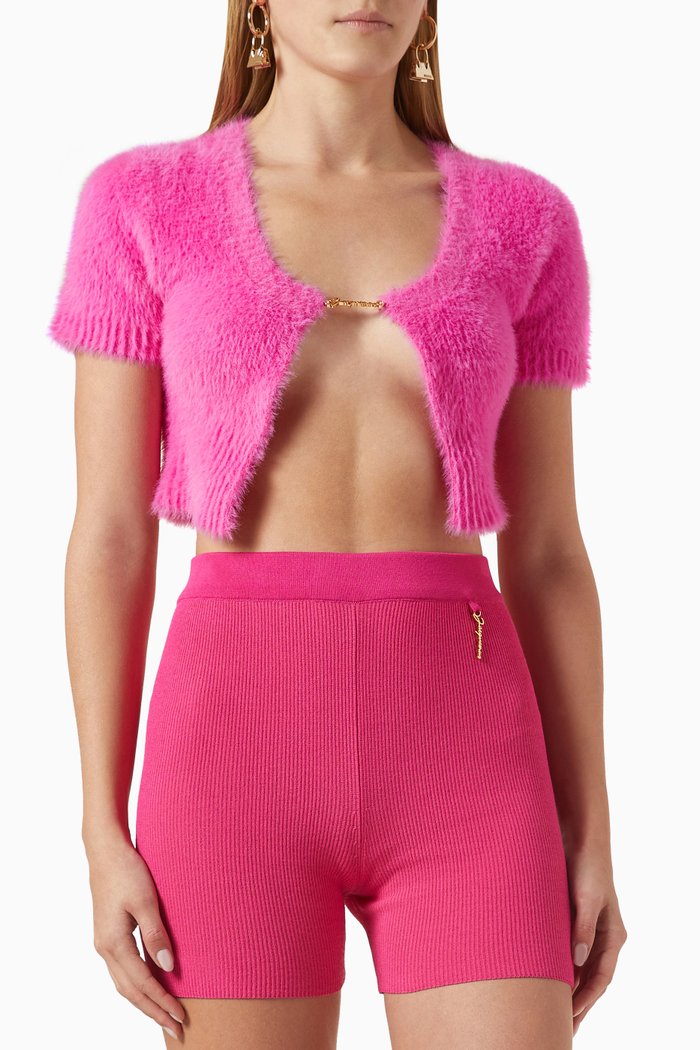 

La Maille Neve Logo-detail Top, Pink