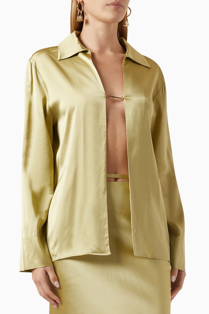 

La Chemise Notte Shirt in Viscose-blend, Neutral