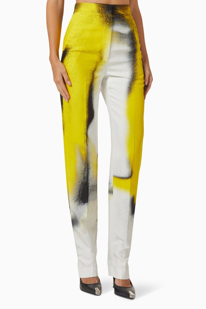 

Mushroom Spores Pants in Viscose, White