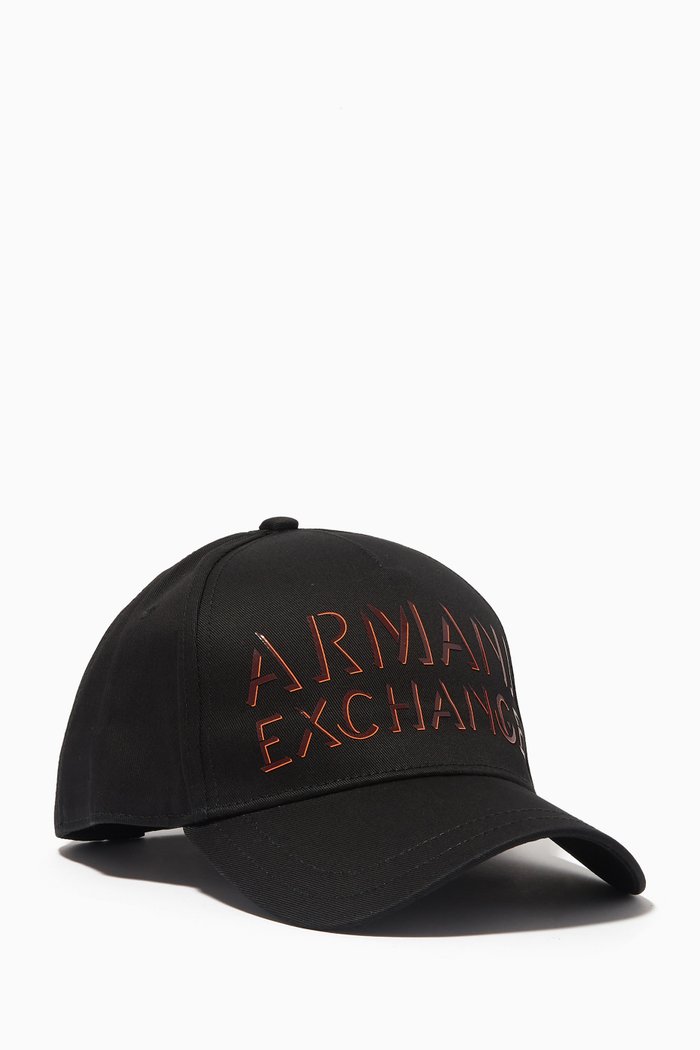 

AE Shadow Logo Baseball Cap in Gabardine, Black