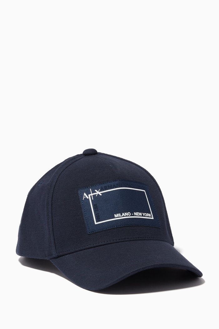 

Logo Patch Cap in Cotton, Blue