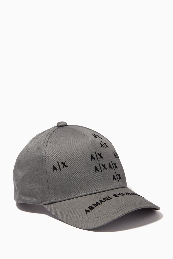 

AE Shadow Logo Baseball Cap in Gabardine, Grey