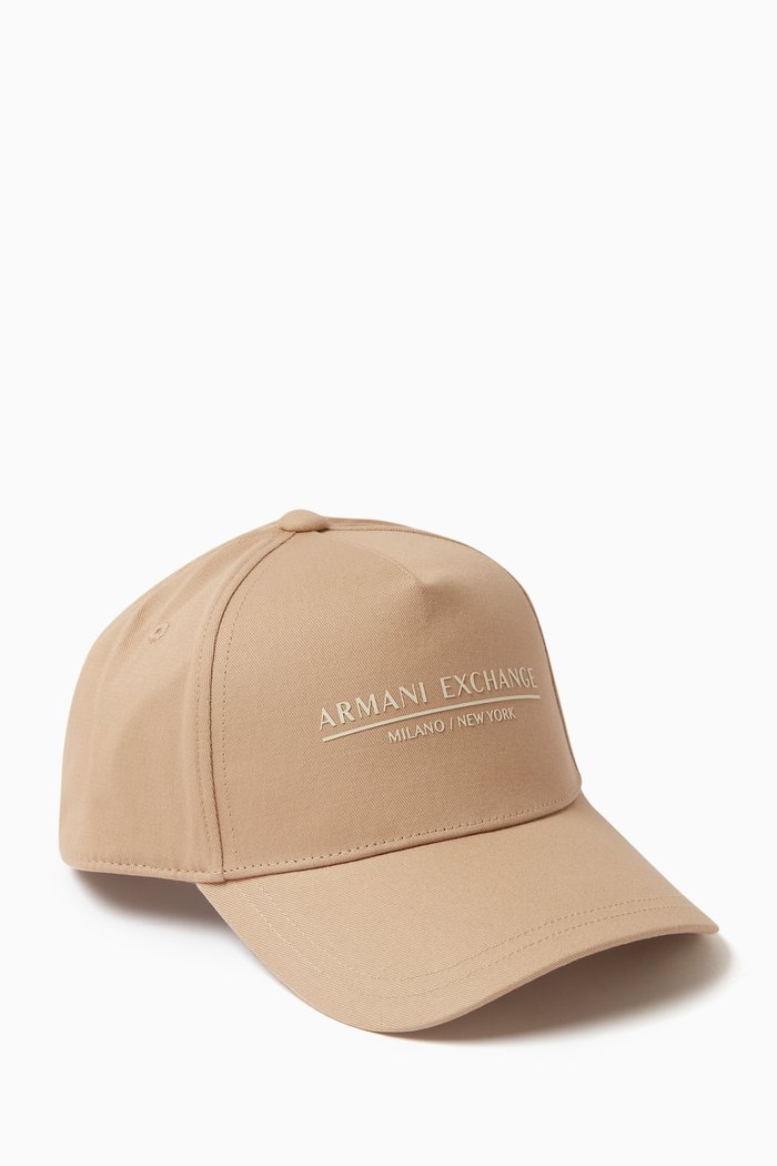 Logo Baseball Cap in Cotton Twill, Neutral