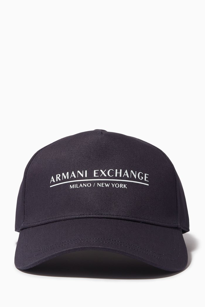 

Logo Baseball Cap in Cotton Twill, Blue