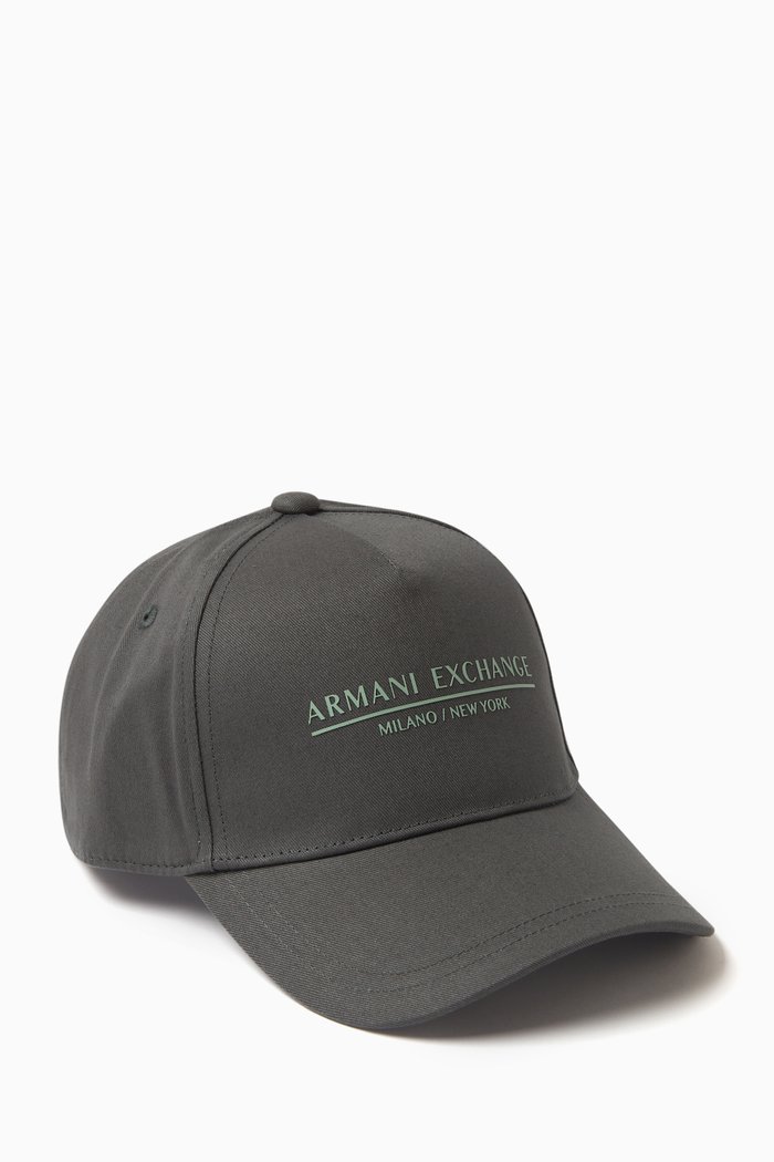 

Logo Baseball Cap in Cotton Twill, Grey