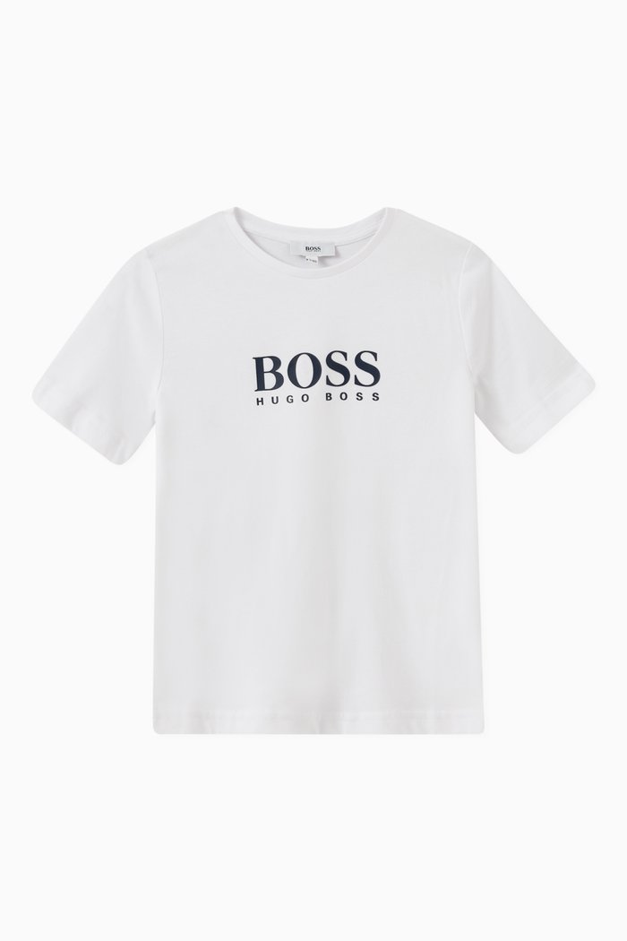 

Classic Logo Print T-shirt in Cotton, White