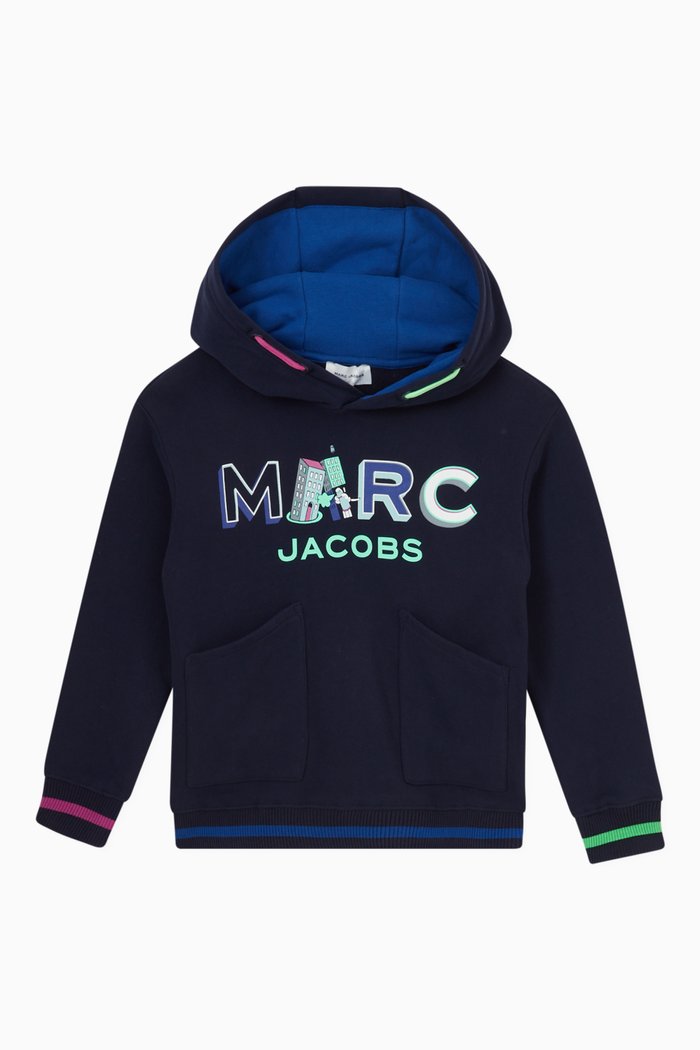 

Logo Long Sleeve Hoodie, Blue