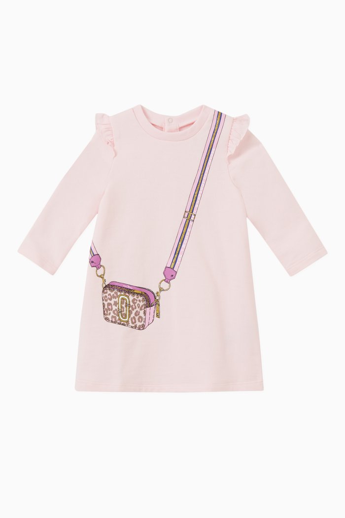

Crossbag Print Dress in Cotton, Pink
