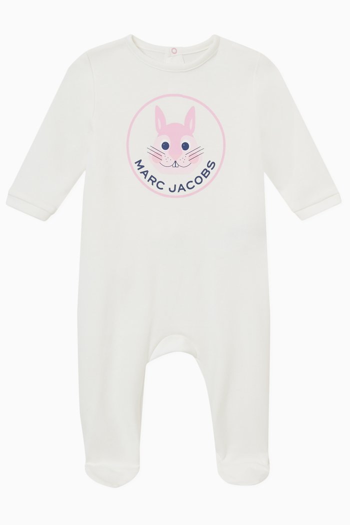 

Mini Mascot Logo Sleepsuit in Cotton, Neutral