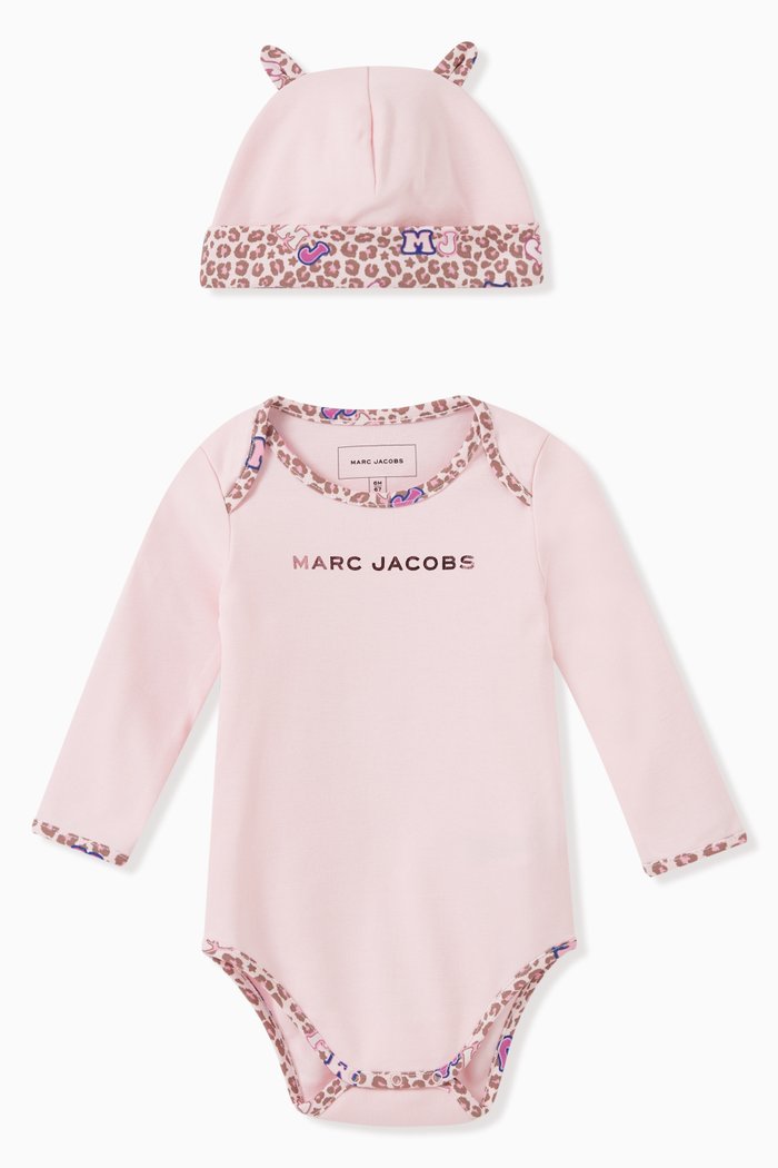 

Logo Bodysuit in Cotton, Pink