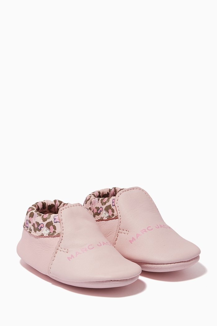 

Logo Shoes in Calf Leather, Pink