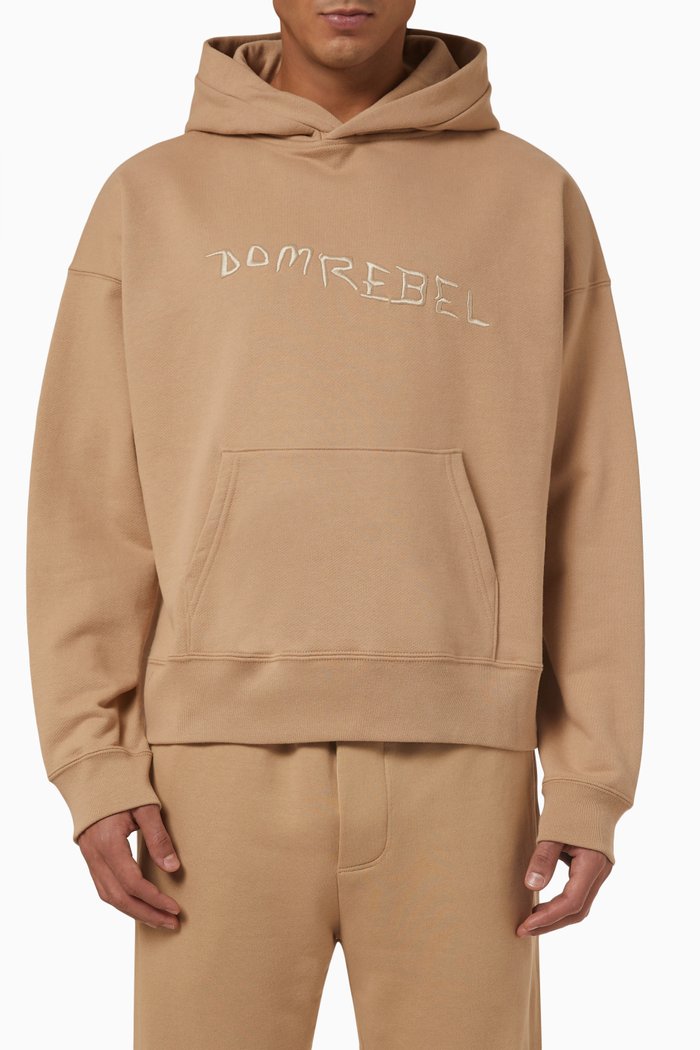 

Caveman Boxy Pullover in Fleece, Neutral