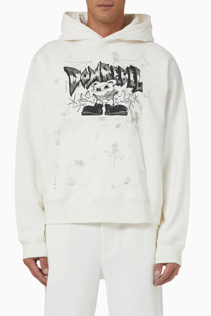 

Sinister Boxy Pullover in Fleece, Neutral