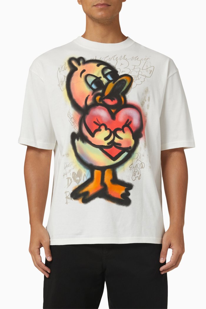 

Darling Airbrush Print T-shirt in Cotton Jersey, Neutral