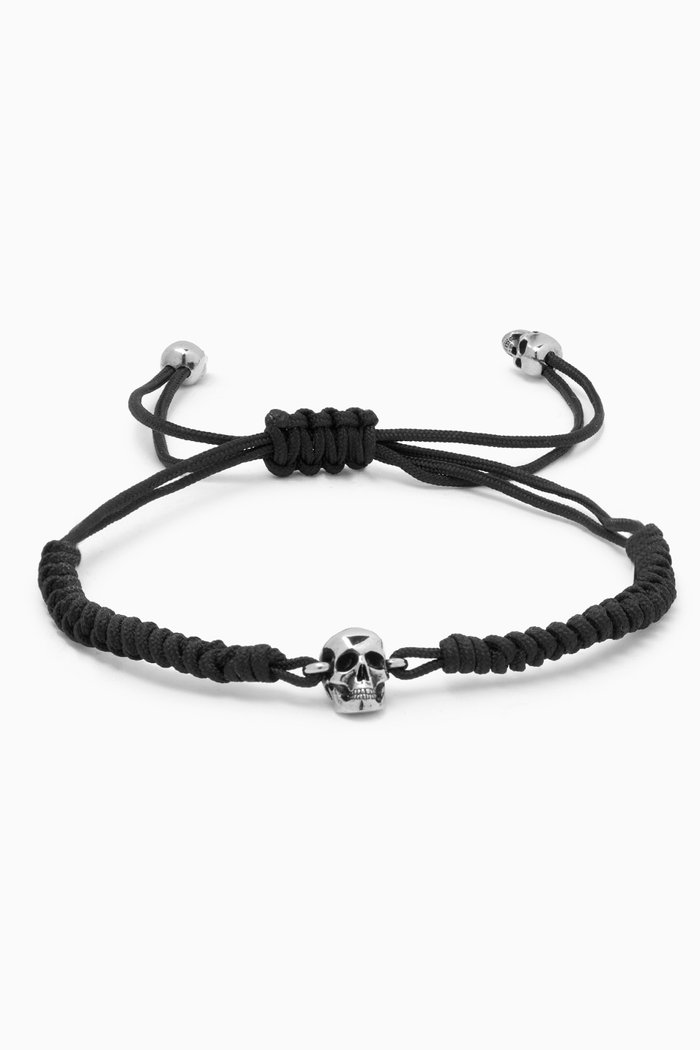 

Skull Friendship Bracelet, Black