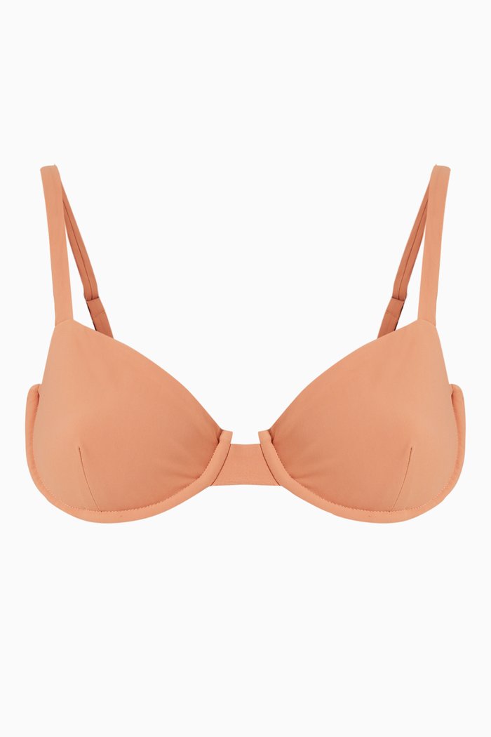 

Brigitte Underwire Bikini Top in Stretch Nylon, Neutral