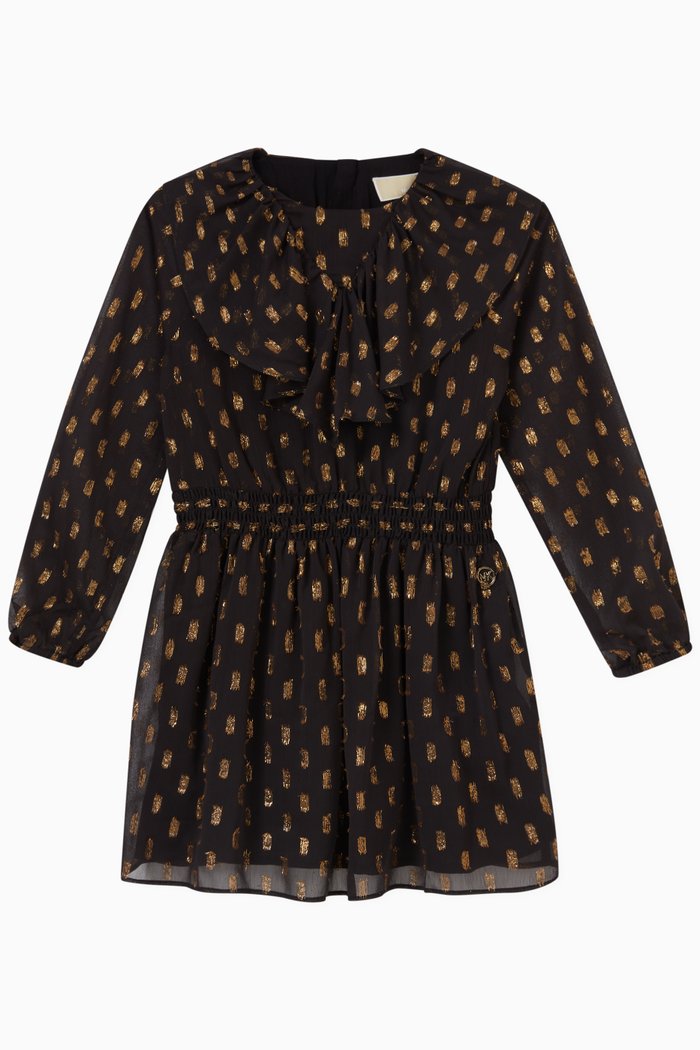 

Formal Dress in Jacquard, Black