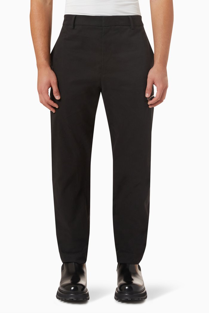 Pants in Cotton, Black