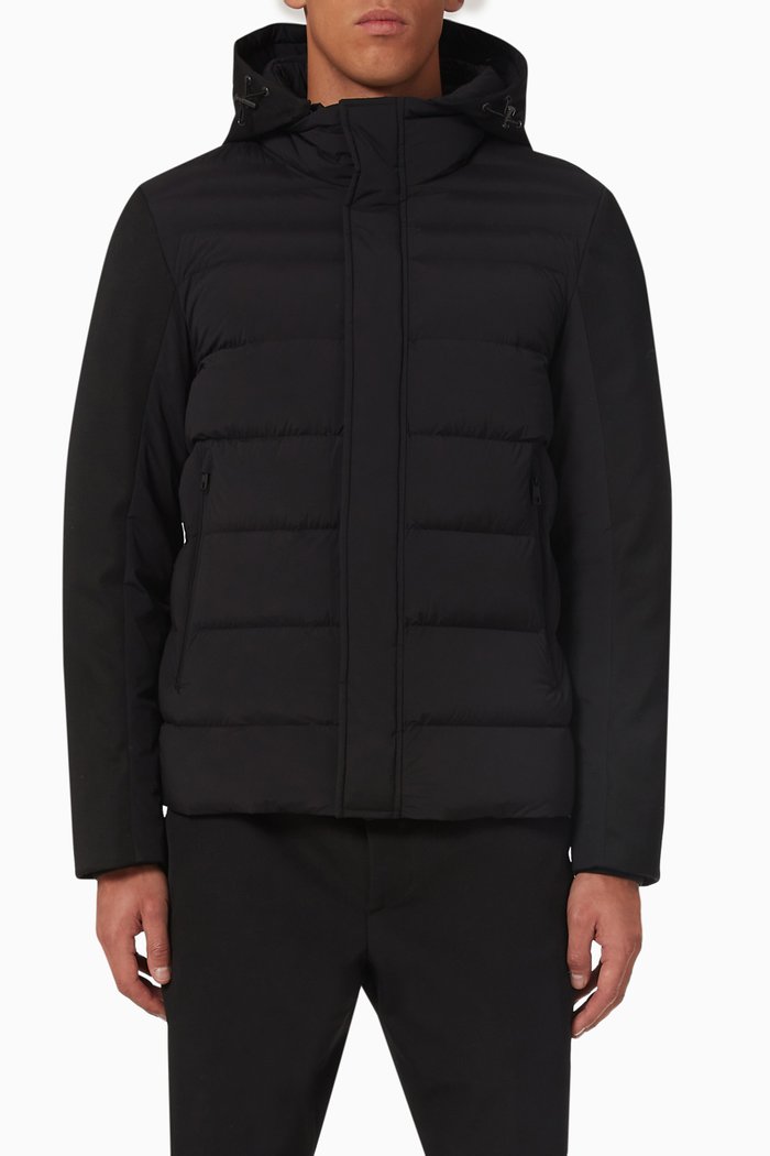Leterrier Jacket in Padded Nylon, Black