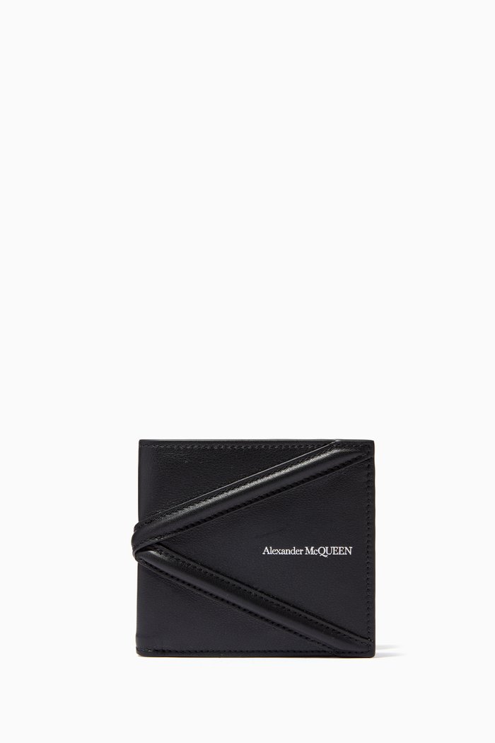 

The Harness Billfold Wallet in Calf Leather, Black