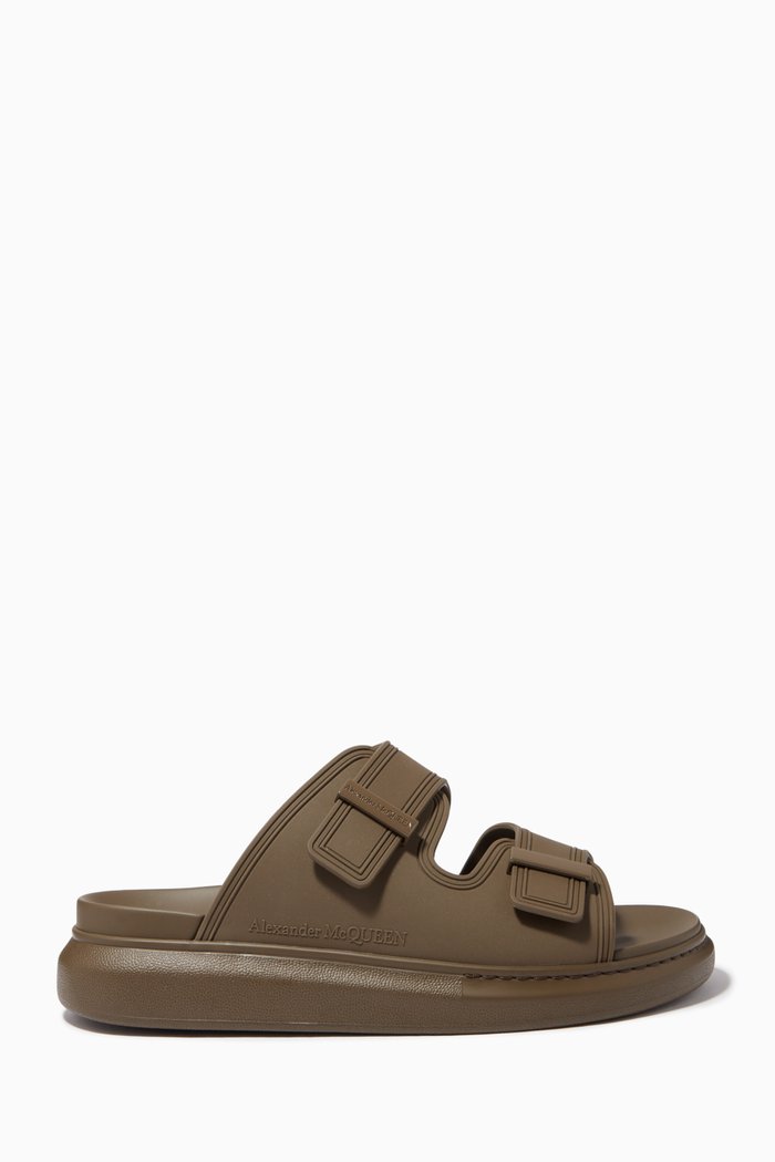 

Hybrid Sandals in Rubber, Green