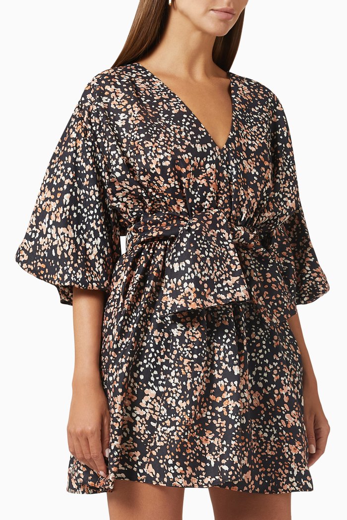 

Edson Dress in Linen Viscose Blend, Black