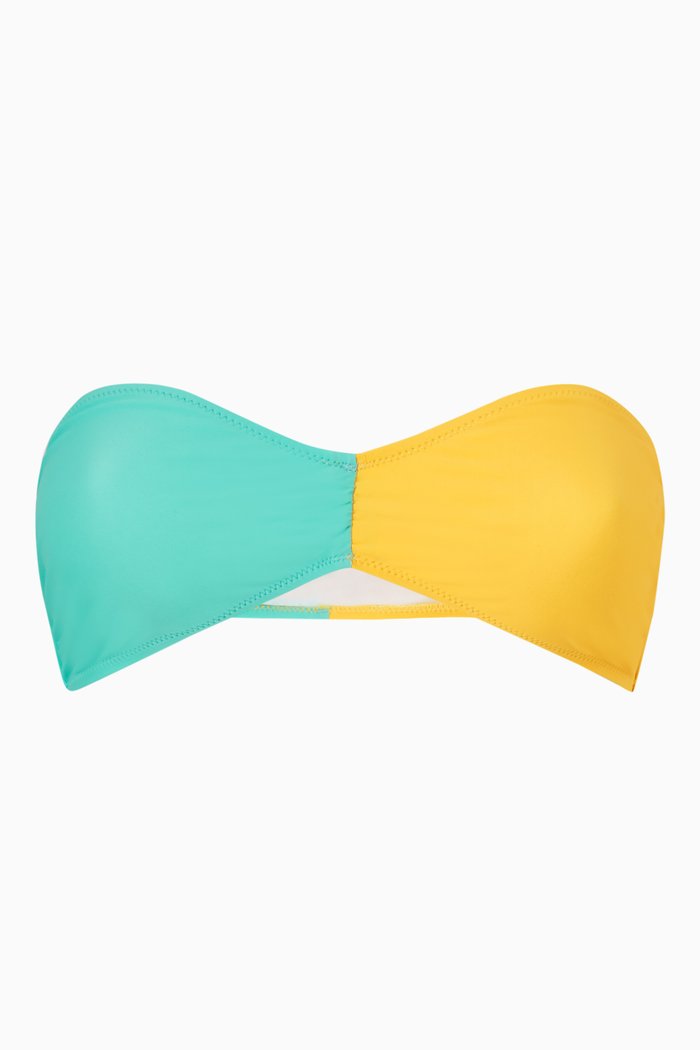 

The Tati Bikini Top in Stretch Nylon, Multicolour