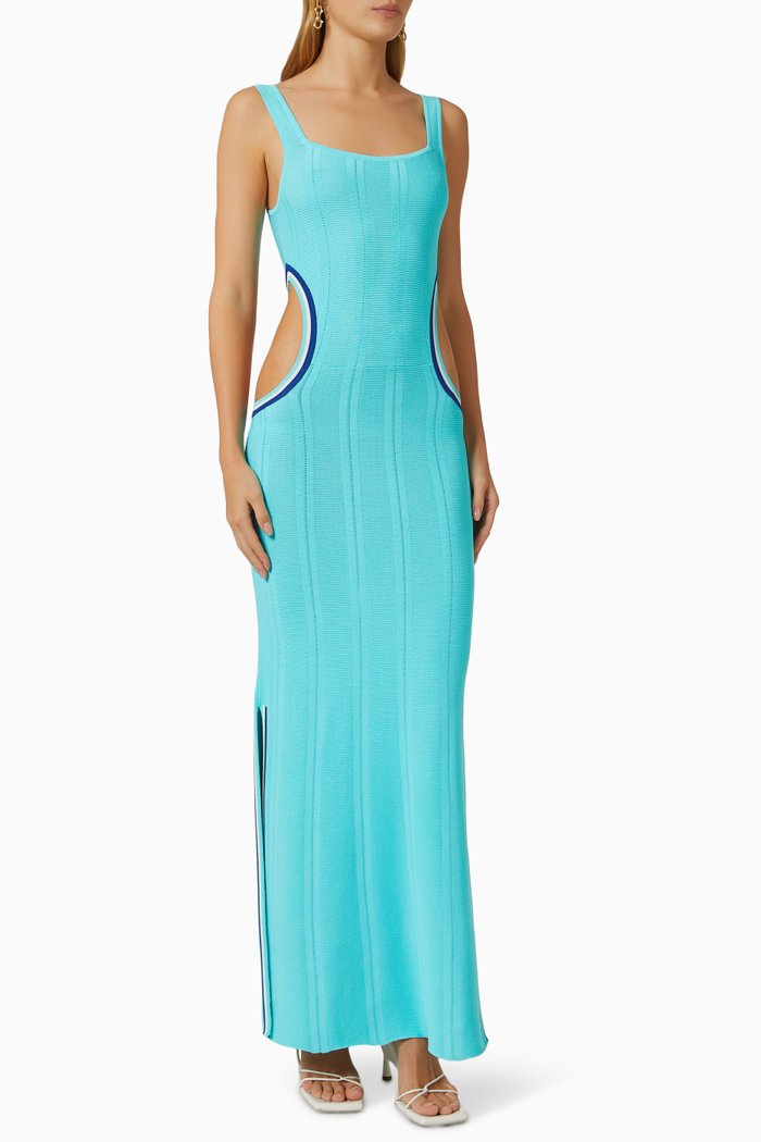 

The Lola Dress in Viscose Knit, Blue