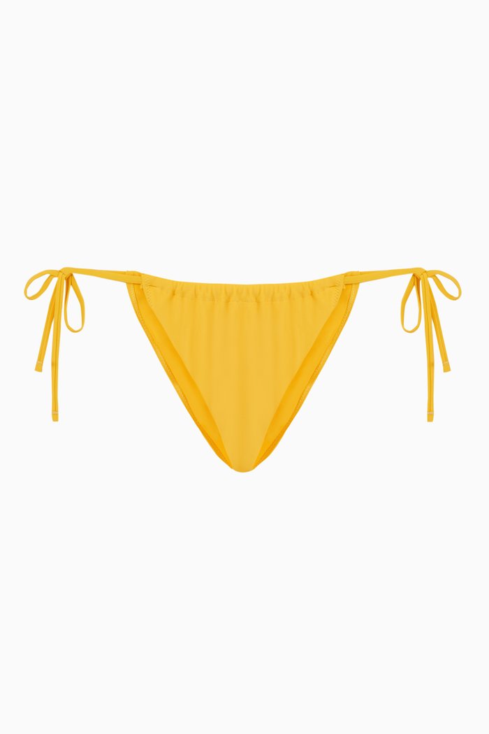 

The Ryder Bikini Bottom in Stretch Nylon, Orange