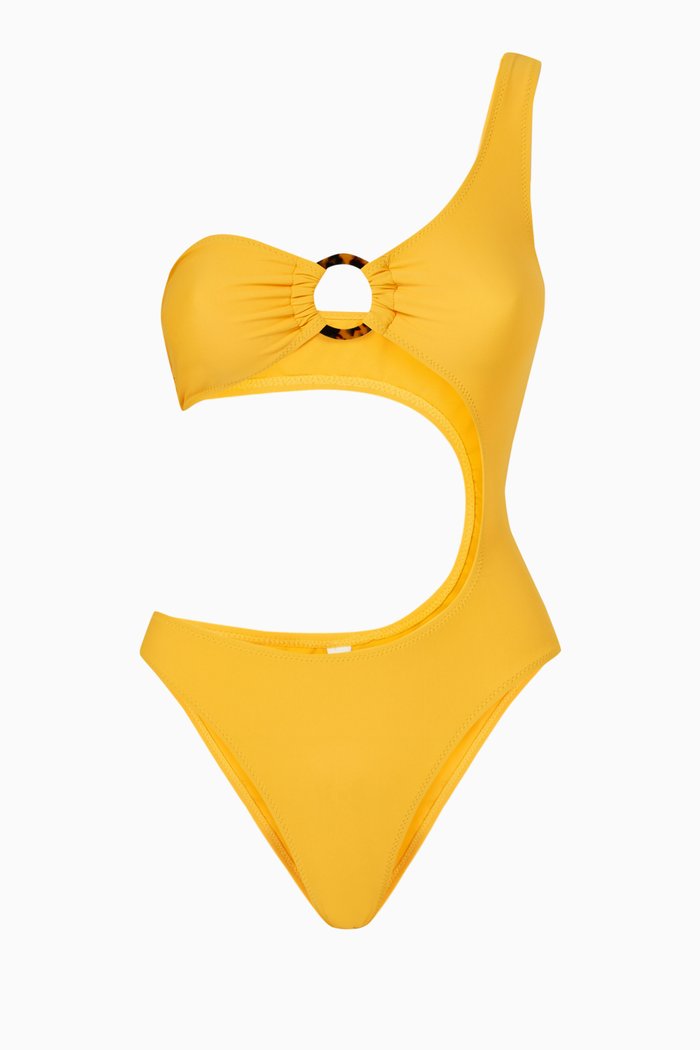 

The Astrid One-piece Swimsuit in Stretch Nylon, Orange