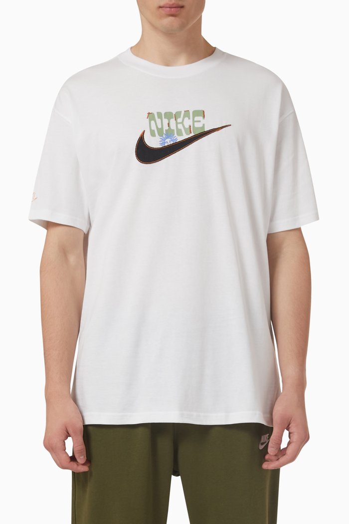 

Logo T-shirt in Cotton Blend, White