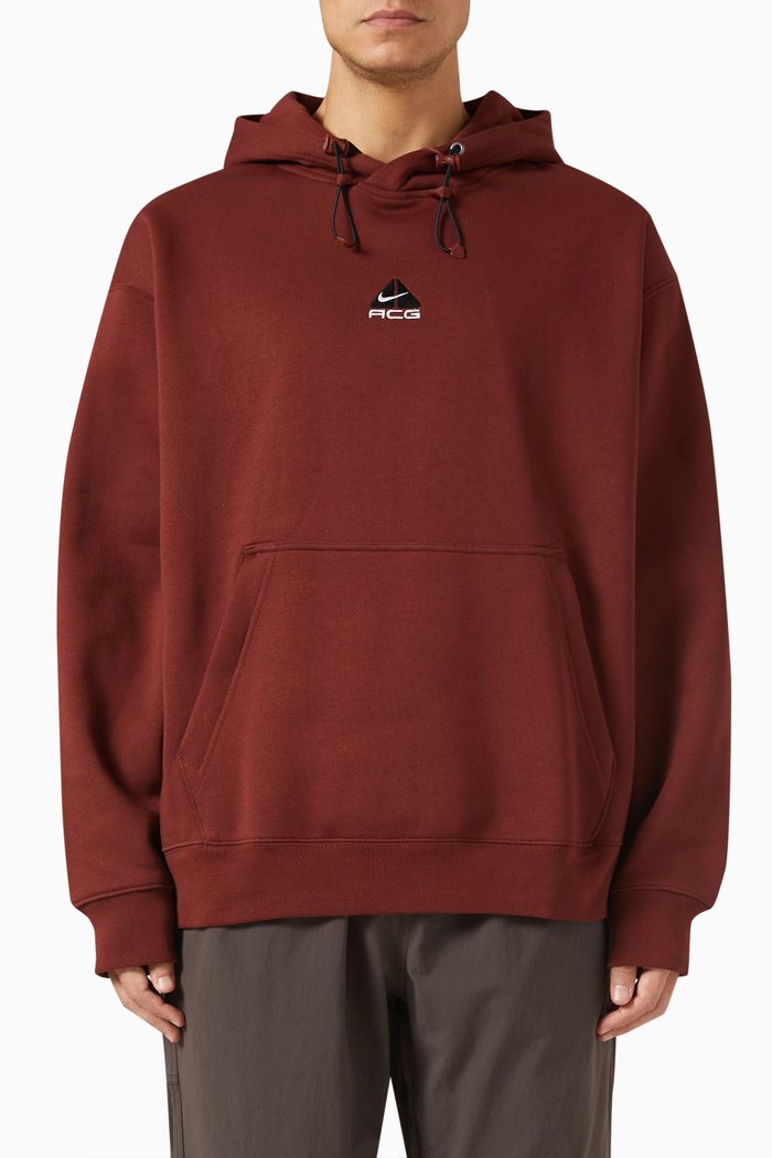 

ACG Therma-FIT Hoodie in Organic Cotton-blend, Red