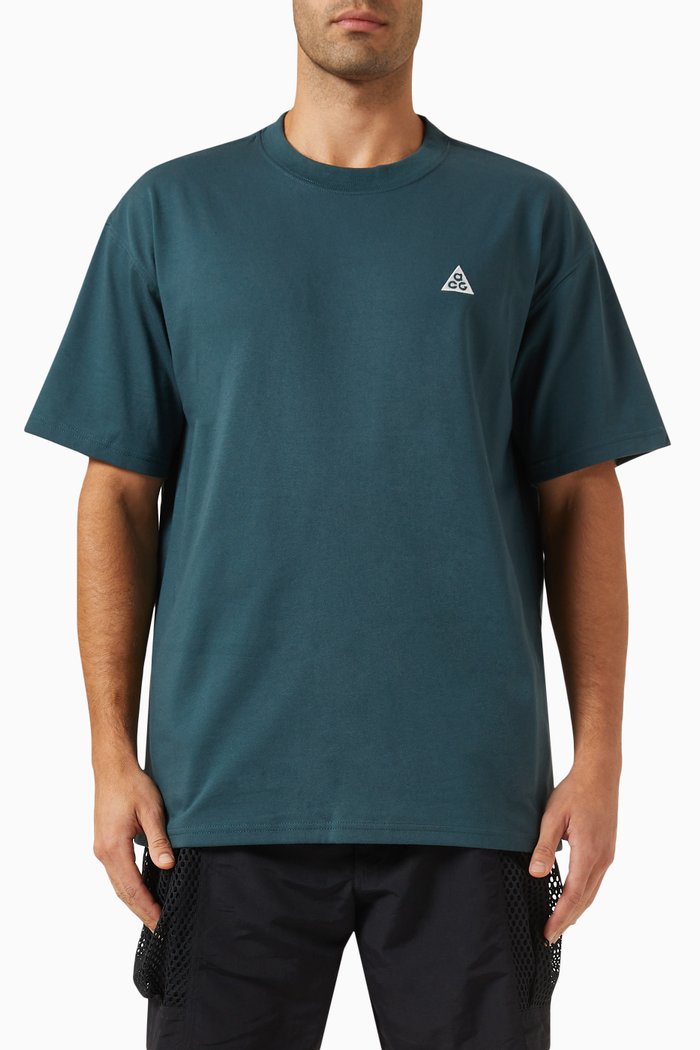 

ACG Logo-embroidered T-shirt in Recycled Jersey, Green
