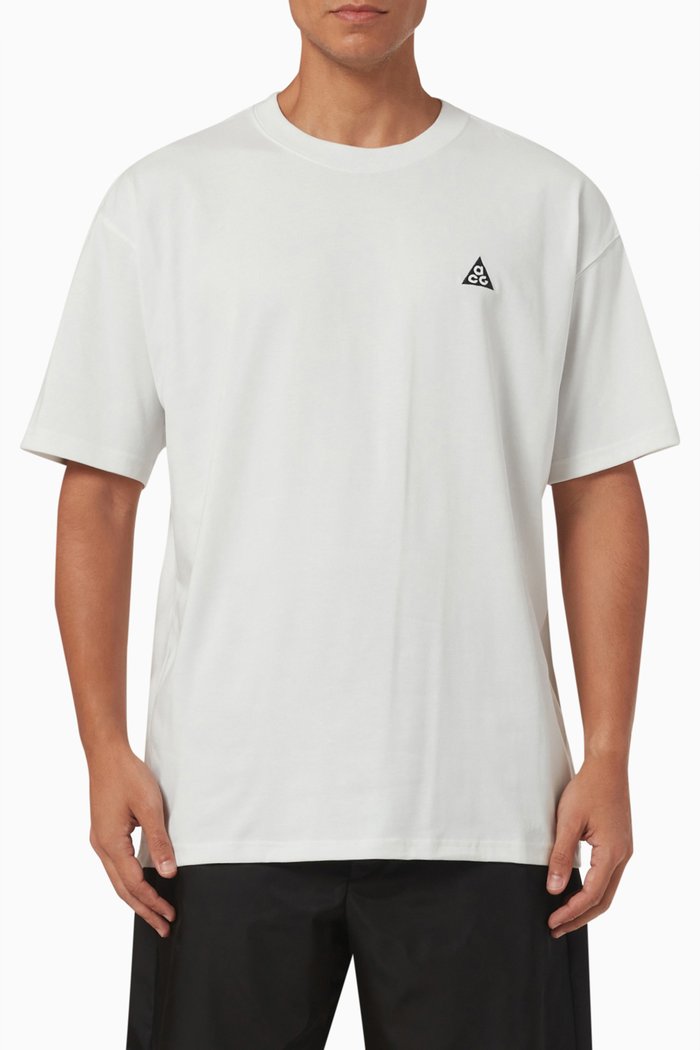 

ACG Logo-embroidered T-shirt in Recycled Jersey, White