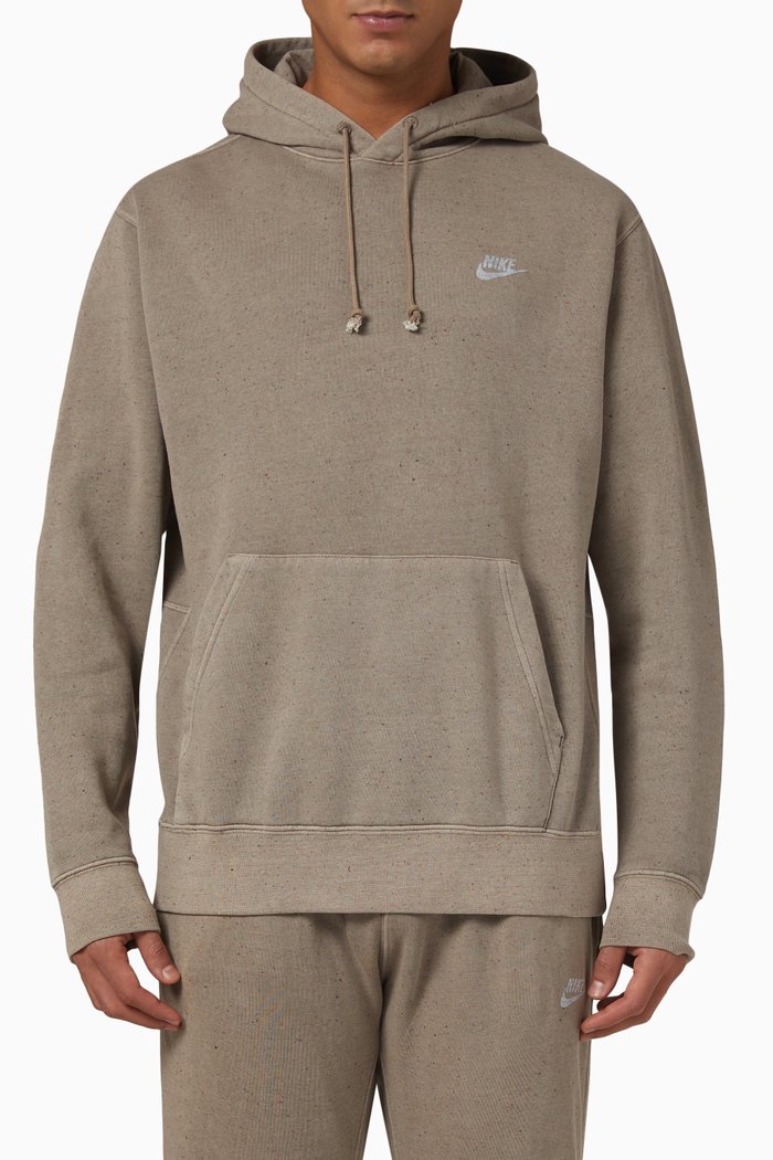 

Club Fleece+ Hoodie in Organic Cotton-blend, Grey