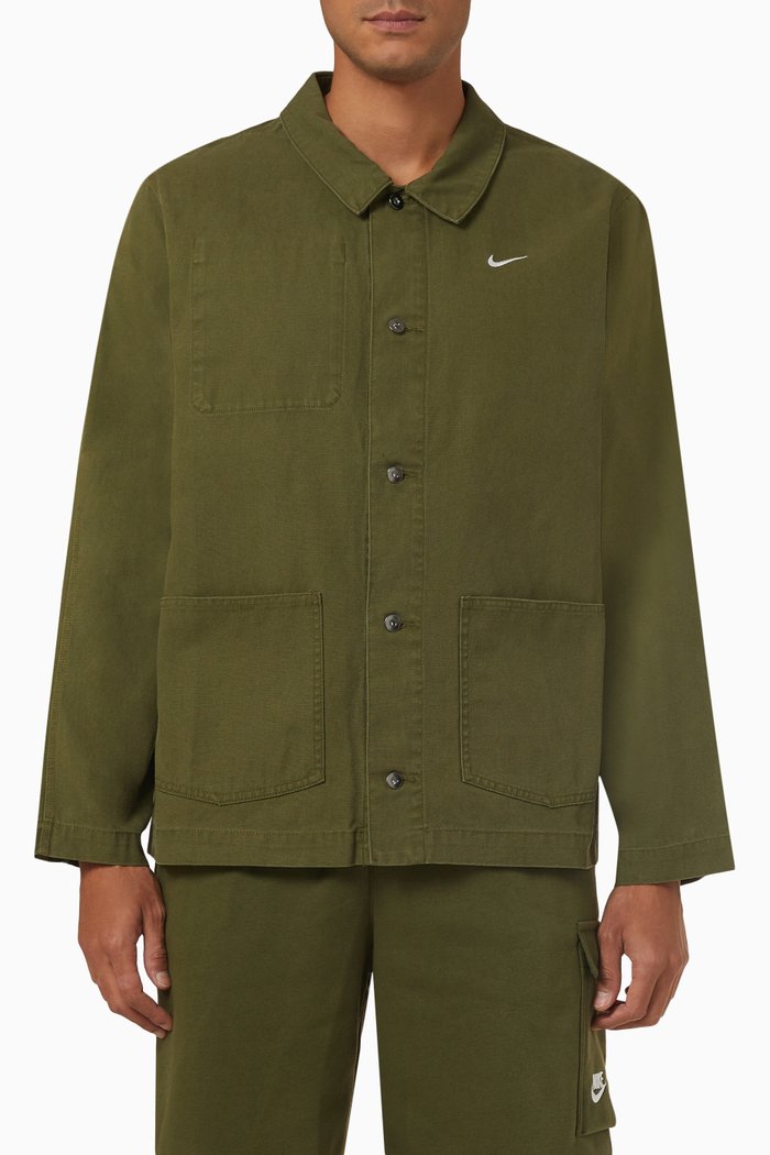 

Life Unlined Chore Coat in Cotton-canvas, Green