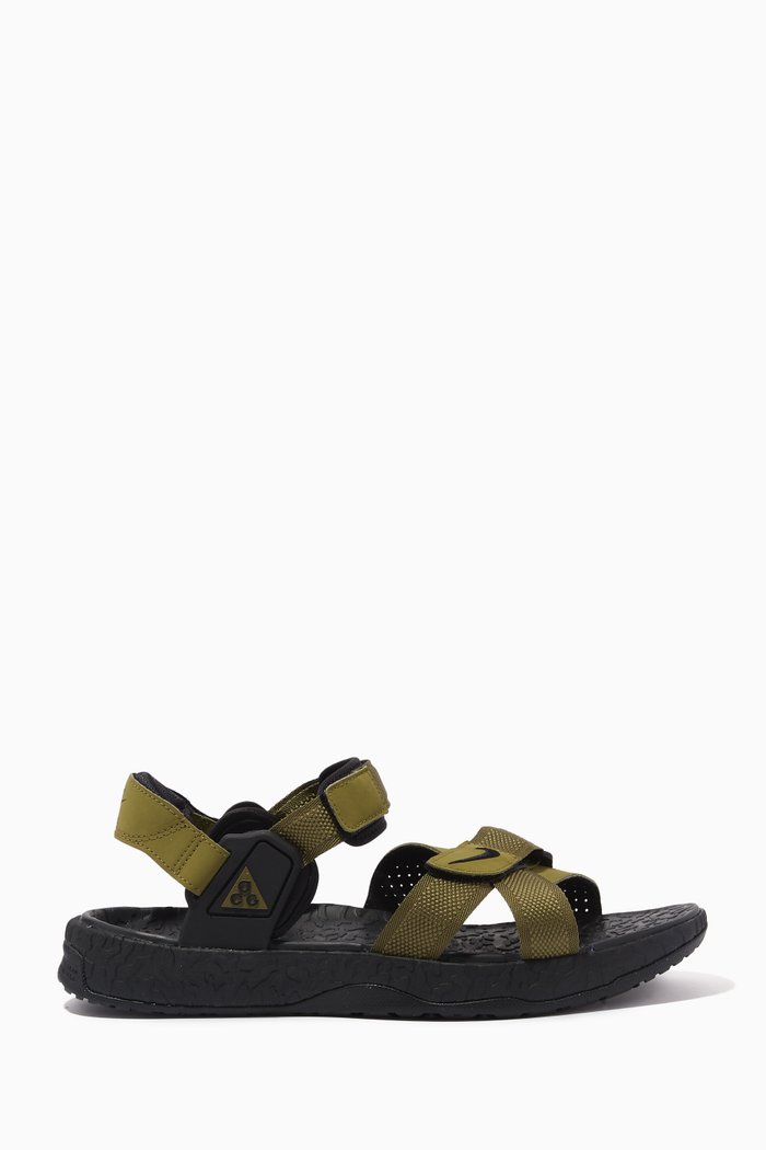 

ACG Air Deschutz Sandals in Nylon, Green