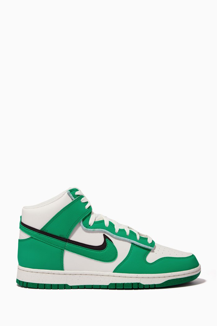 

Dunk High-top Sneakers in Leather, Neutral