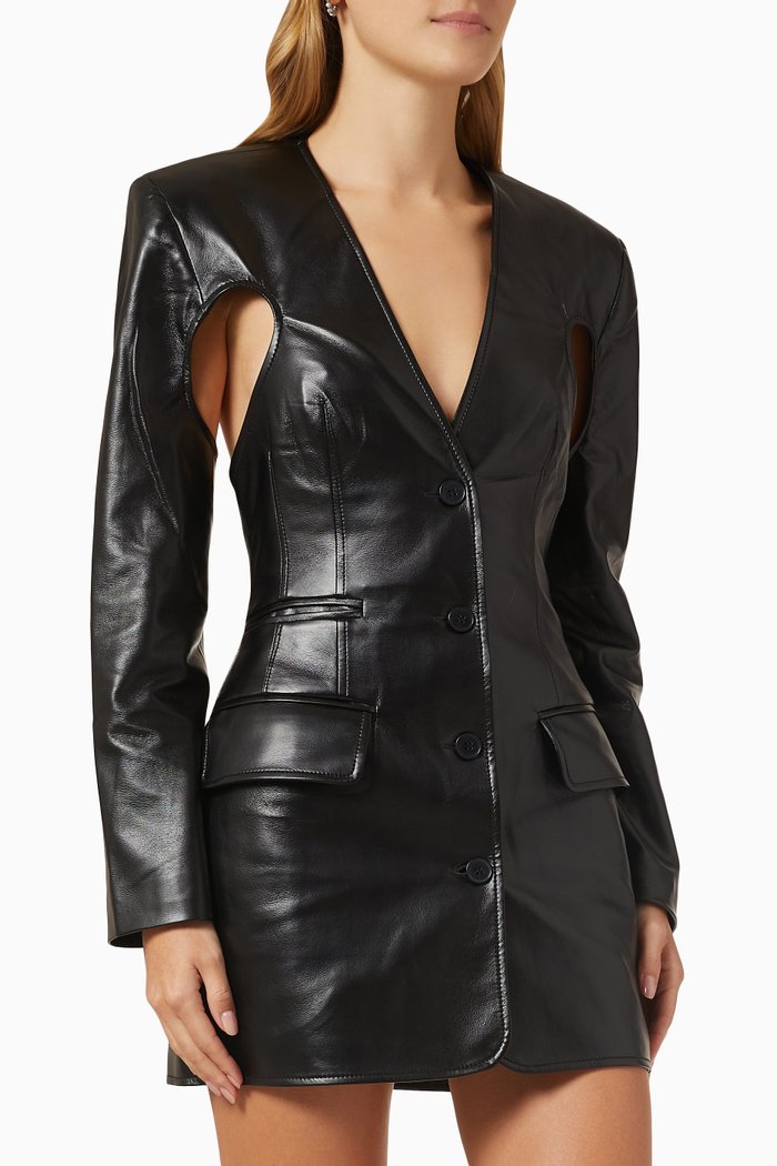 

Cut-out Blazer Dress, Black