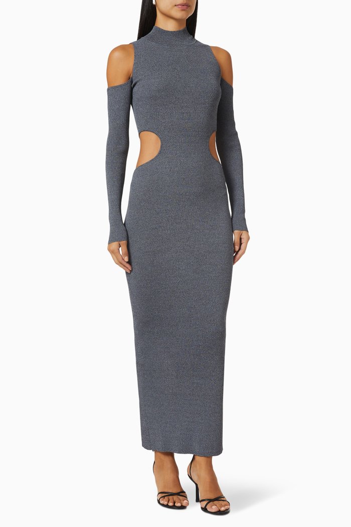 

Cut-out Maxi Dress, Grey