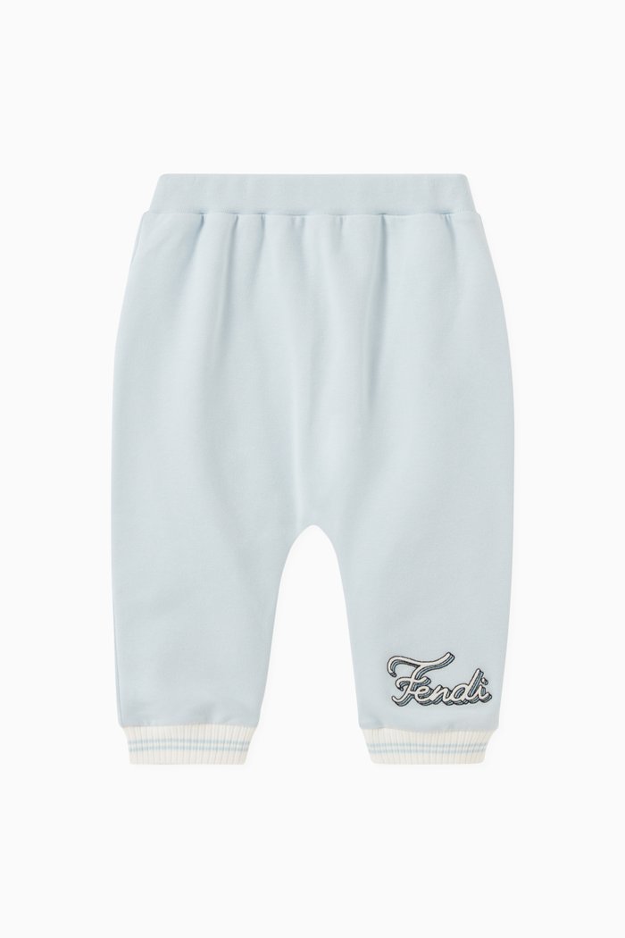

Italic Logo Embroidered Sweatpants in Cotton, Blue