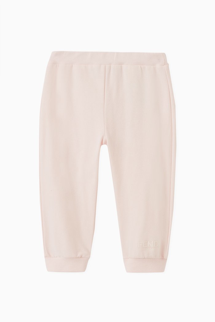 

Logo Embroidery Sweatpants in Cotton, Pink
